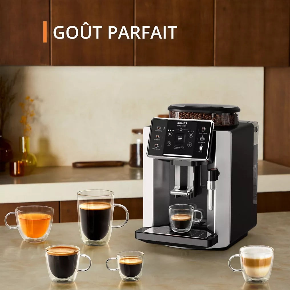 Expresso Broyeur KRUPS EA910E10 sensation silver